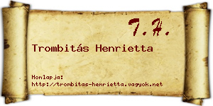 Trombitás Henrietta névjegykártya